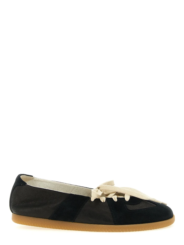 Black Lamb Leather Ballet Flats