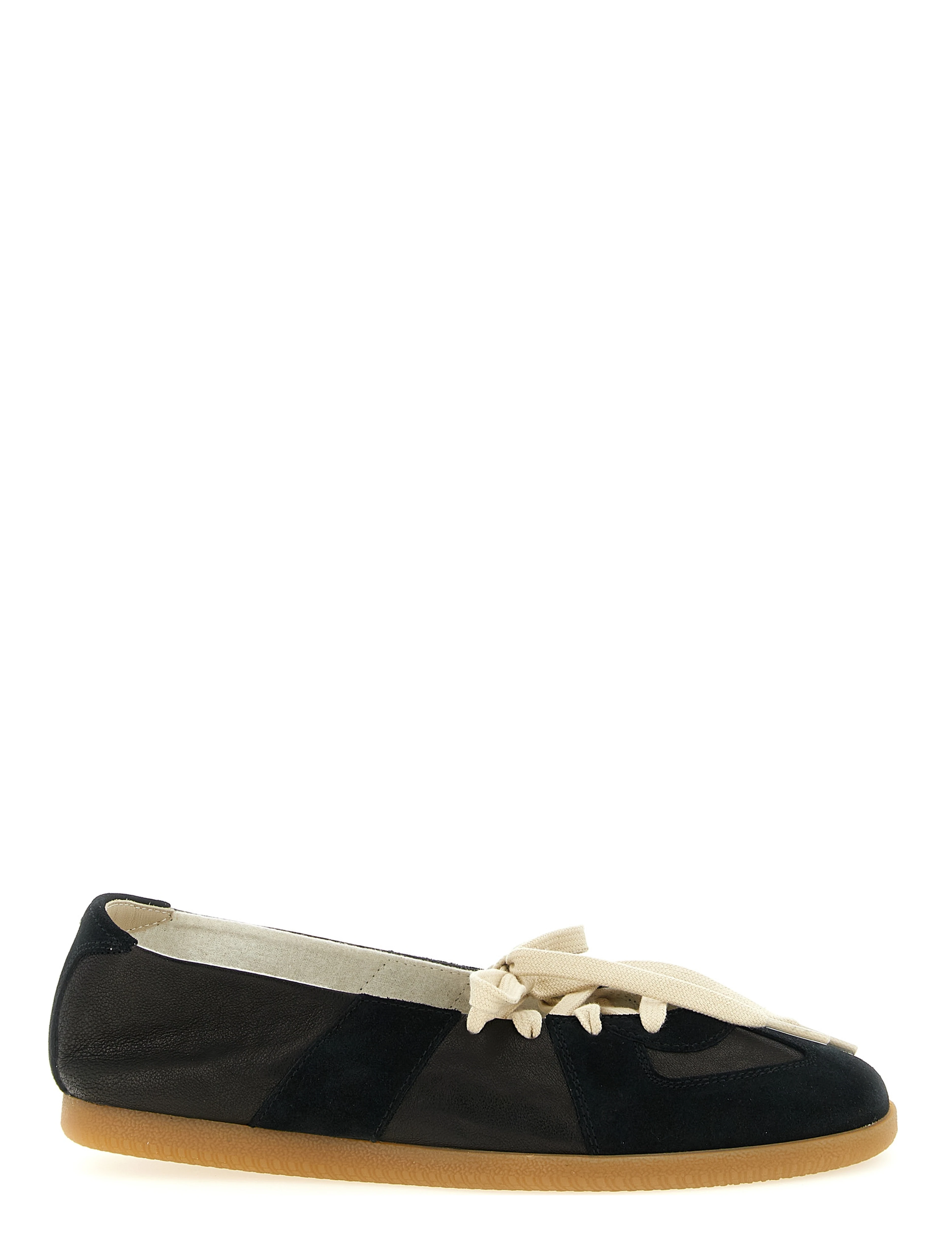 Black Lamb Leather Ballet Flats