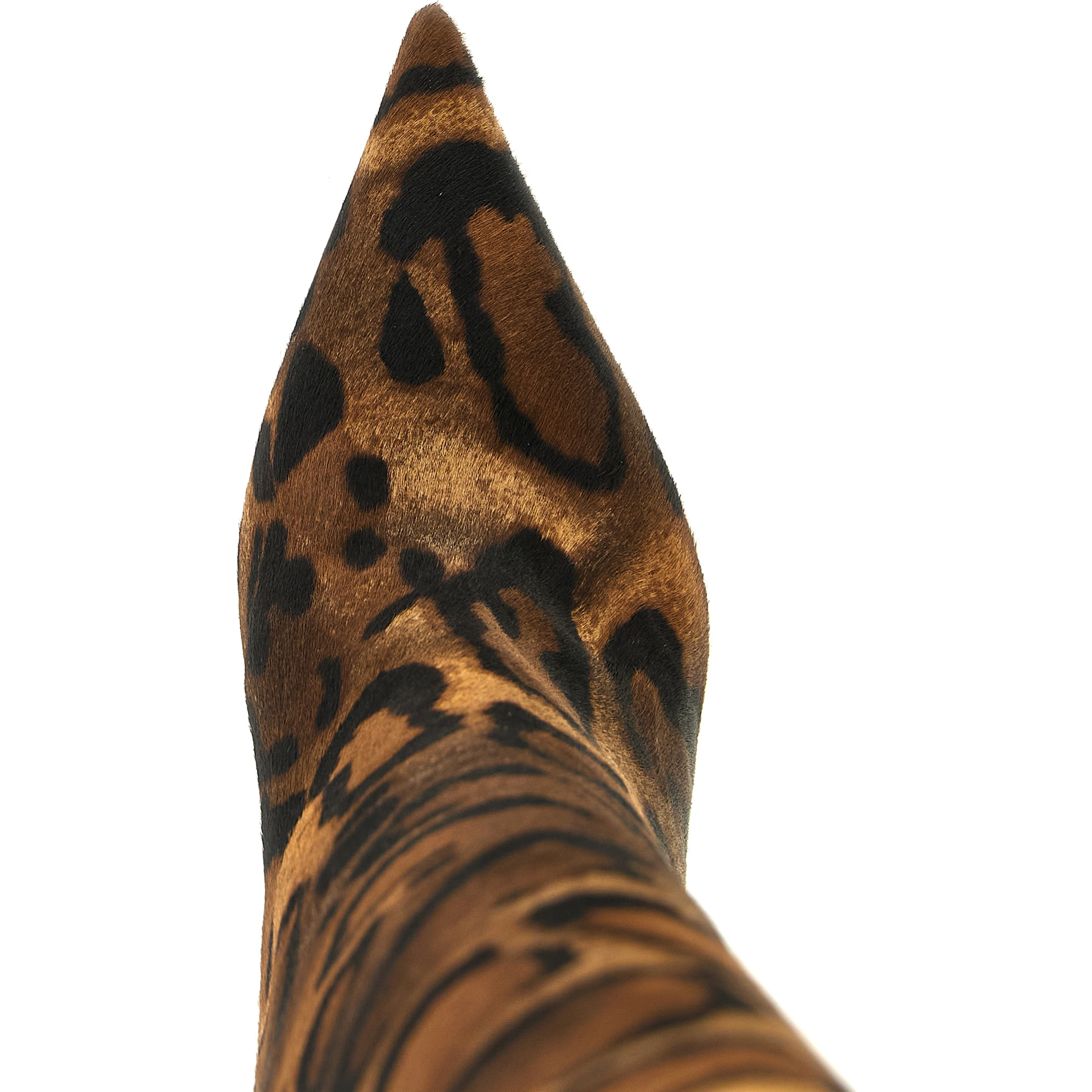 Brown Calfskin Over The Knee