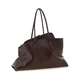Purple Bovine Leather Shoulder Bag