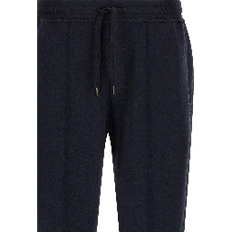 Blue Cotton Joggers (Workout Pants)