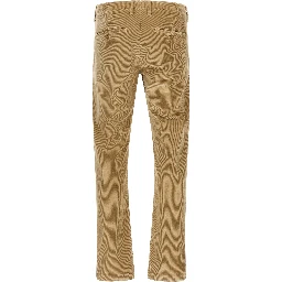 Beige Cotton Chino Pants