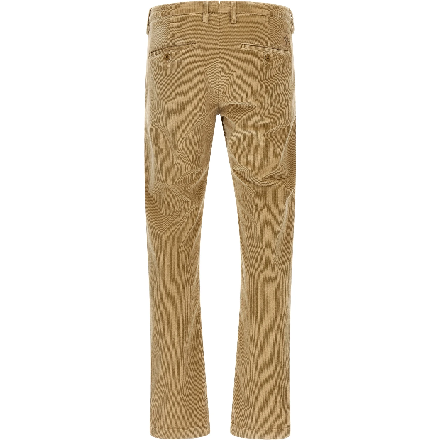 Beige Cotton Chino Pants