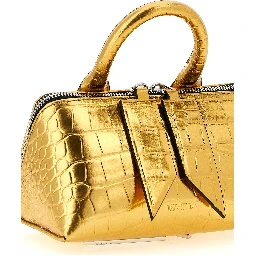 Gold Bovine Leather Handbag
