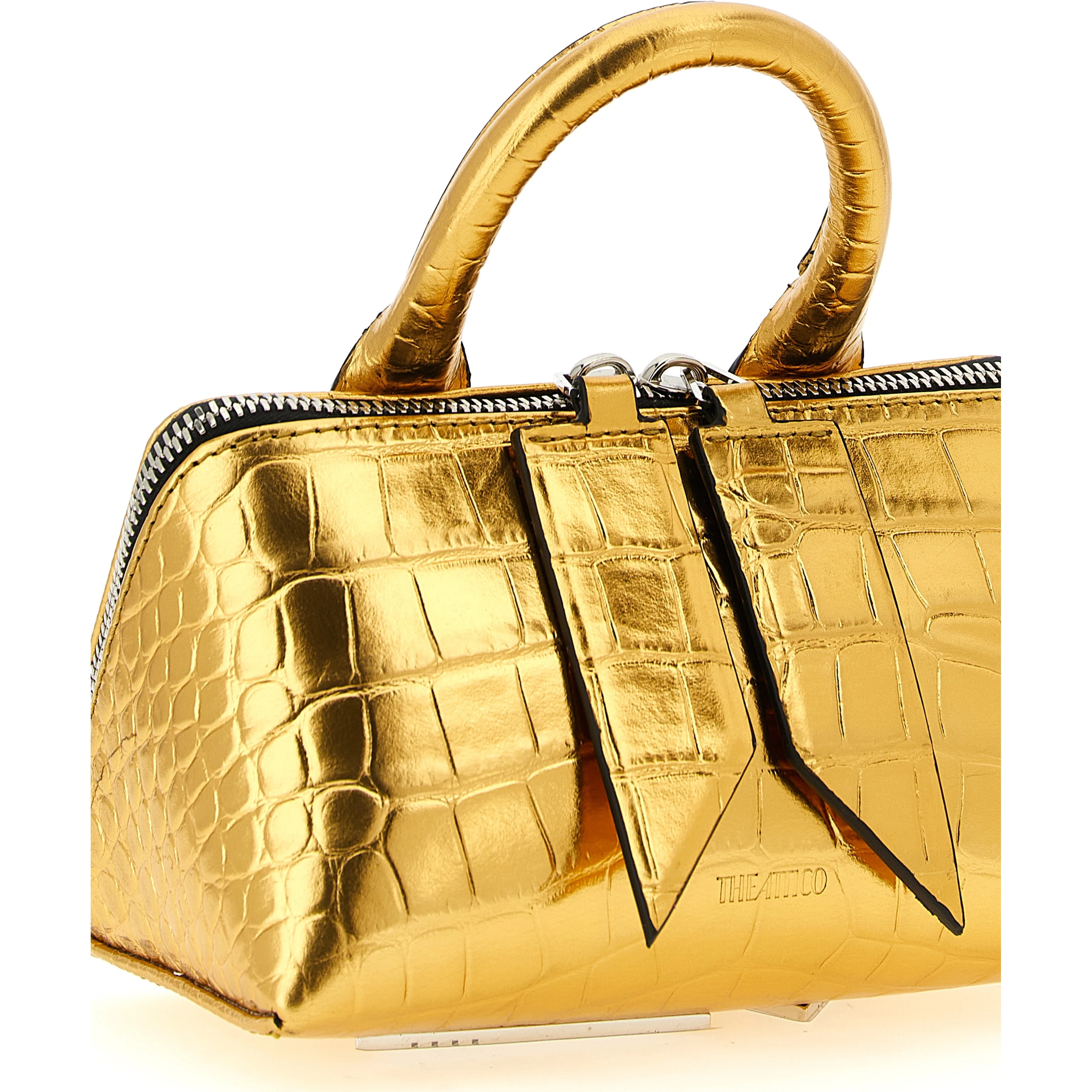 Gold Bovine Leather Handbag