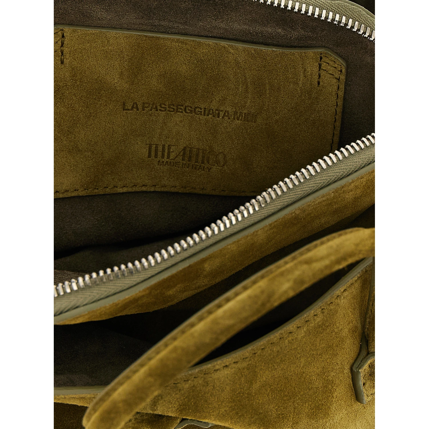 Bicolor Bovine Leather Handbag