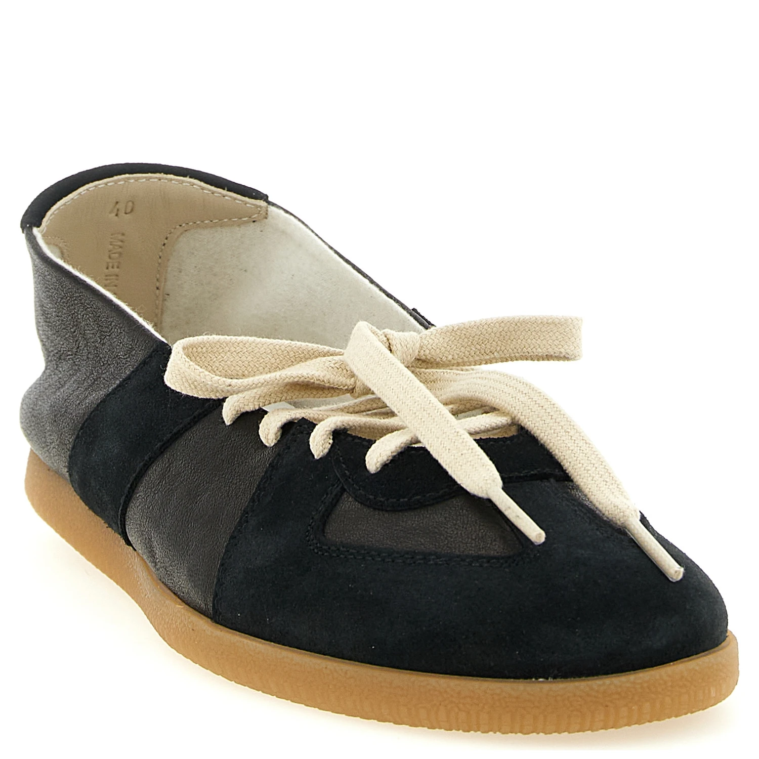 Black Lamb Leather Ballet Flats