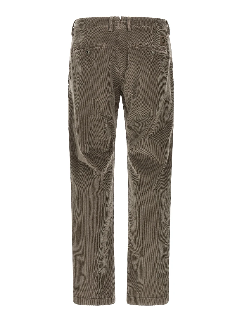 Gray Cotton Chino Pants
