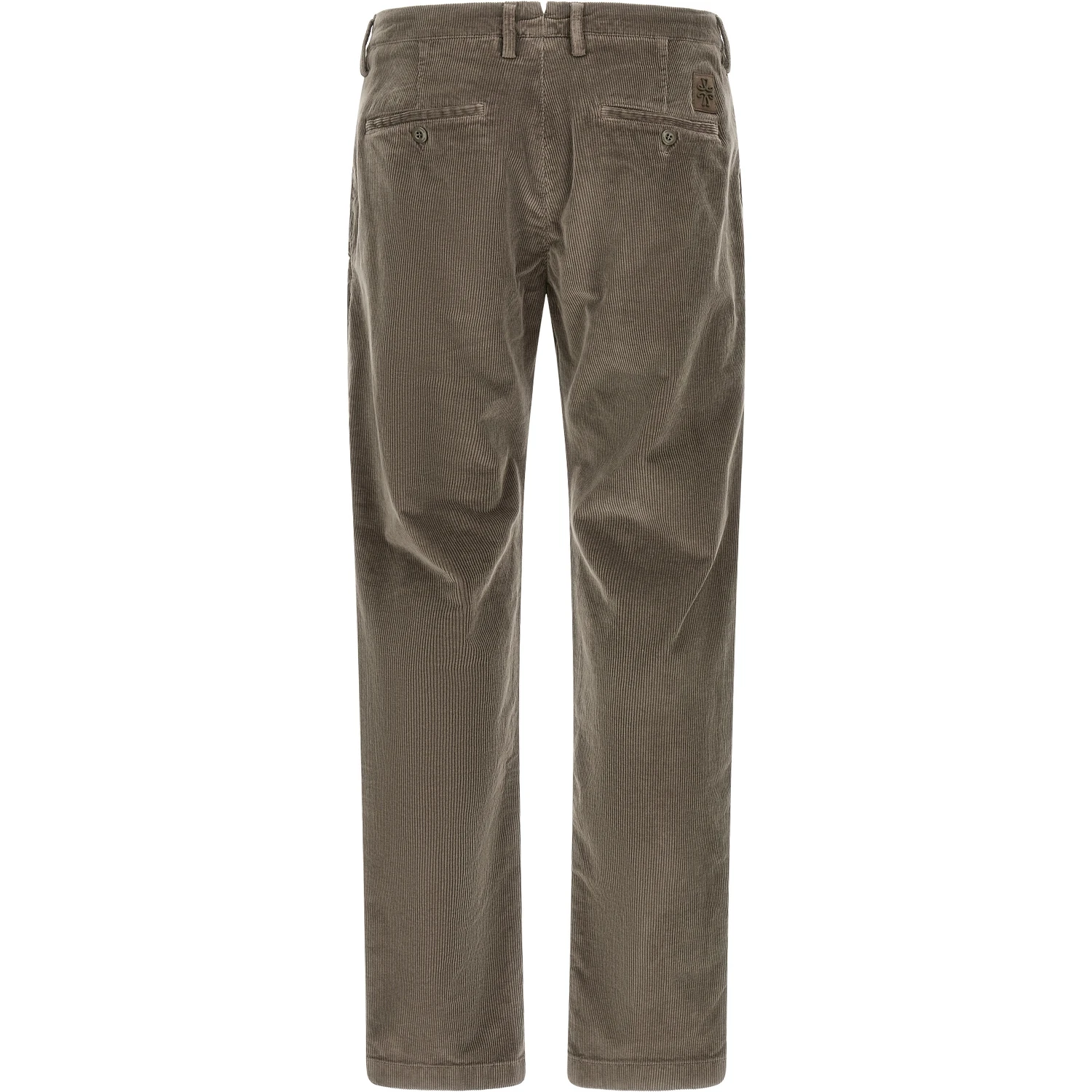 Gray Cotton Chino Pants