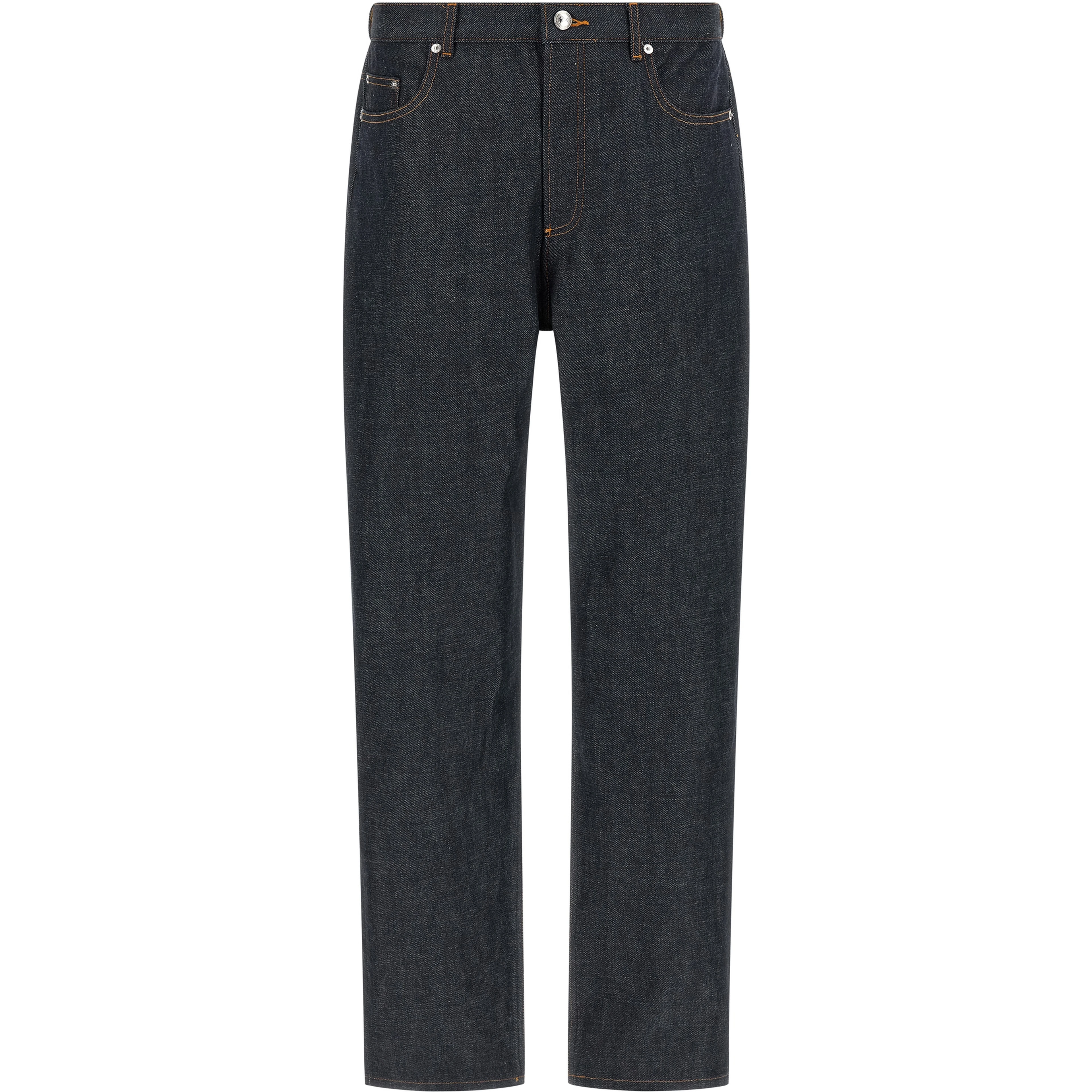 Blue Cotton Relaxed Fit Jeans