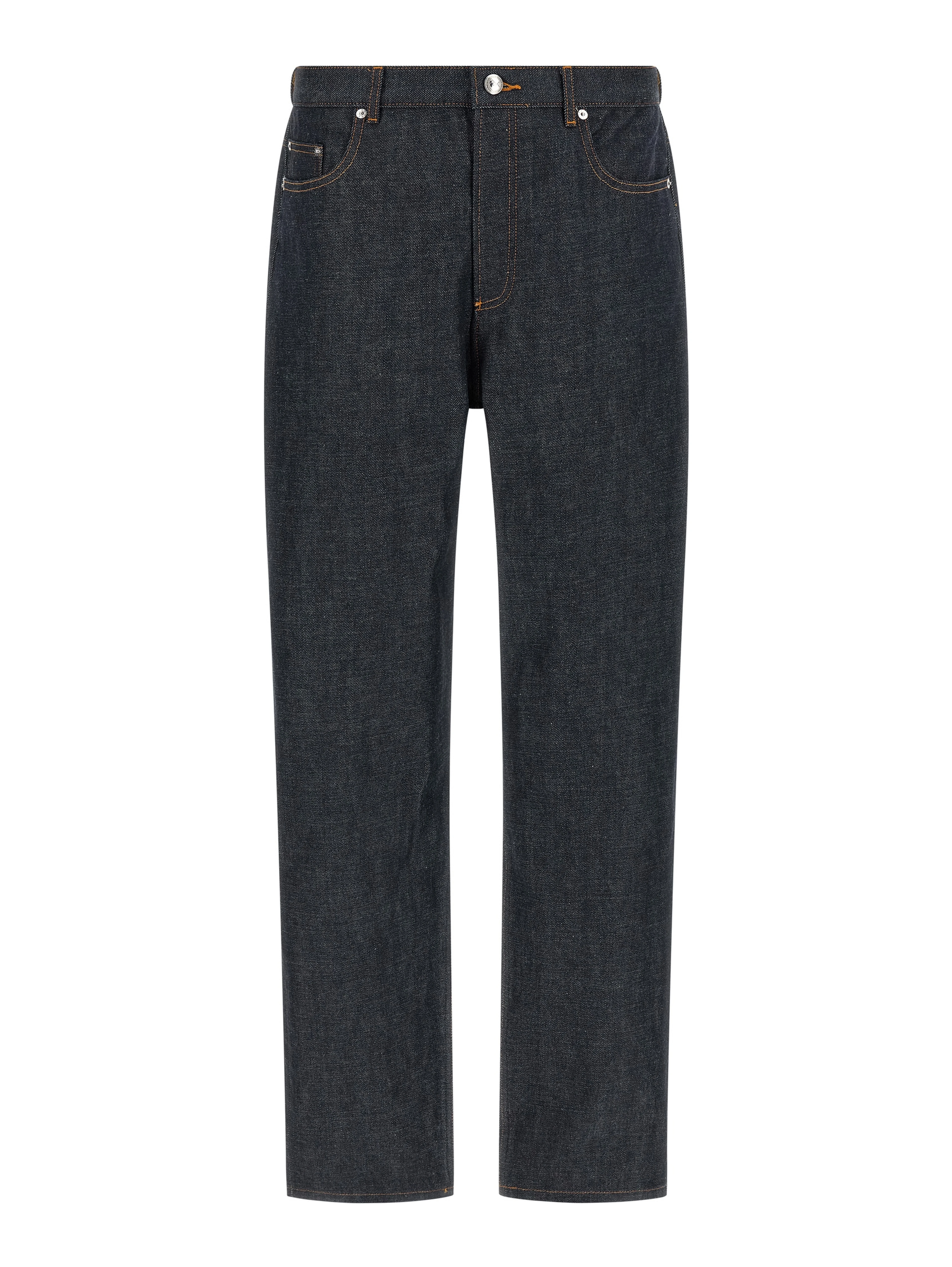 Blue Cotton Relaxed Fit Jeans
