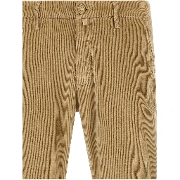 Beige Cotton Chino Pants