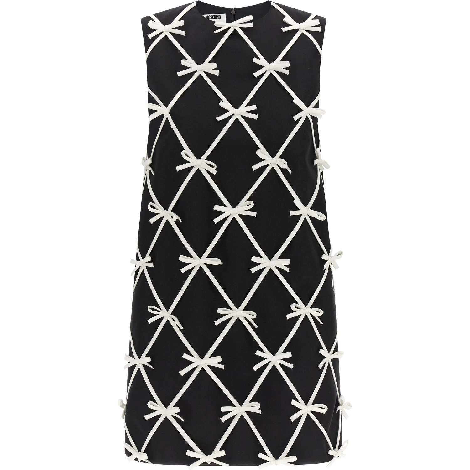 Bicolor Virgin Wool Short Dress