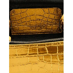 Gold Bovine Leather Handbag