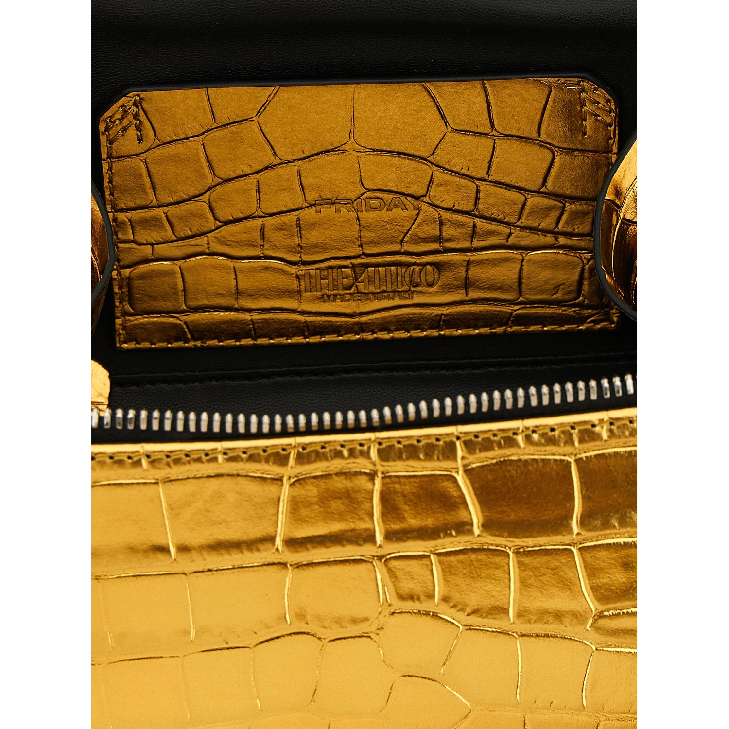 Gold Bovine Leather Handbag