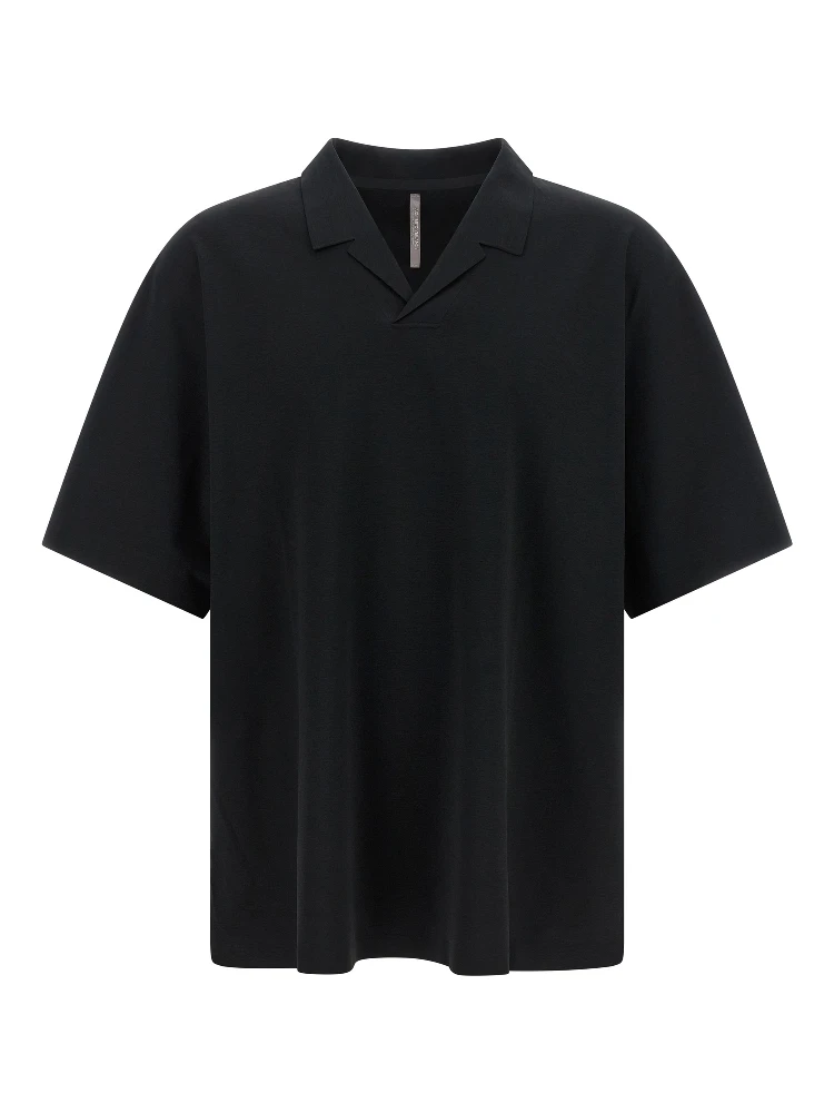 Black Polyester Polo Shirt