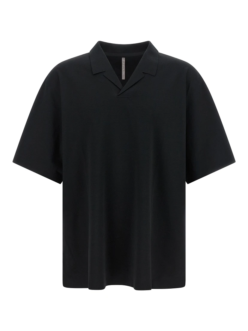 Black Polyester Polo Shirt