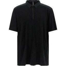 Black Wool Polo Shirt