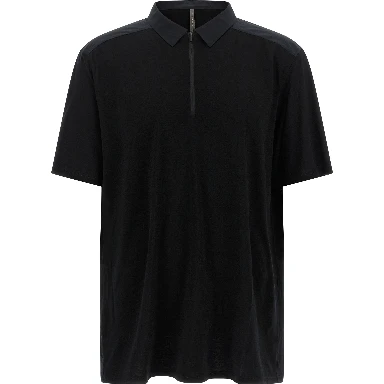 Black Wool Polo Shirt