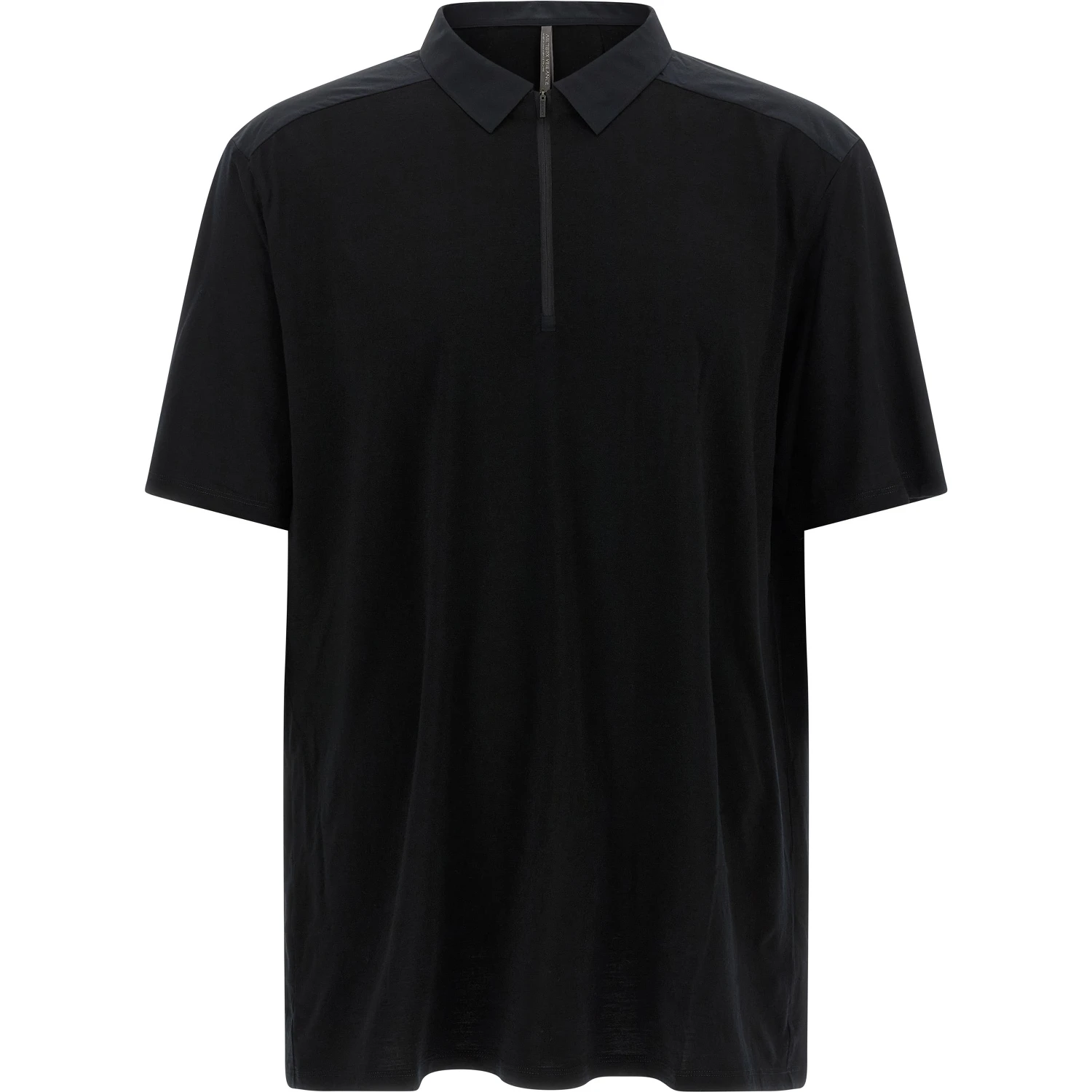 Black Wool Polo Shirt
