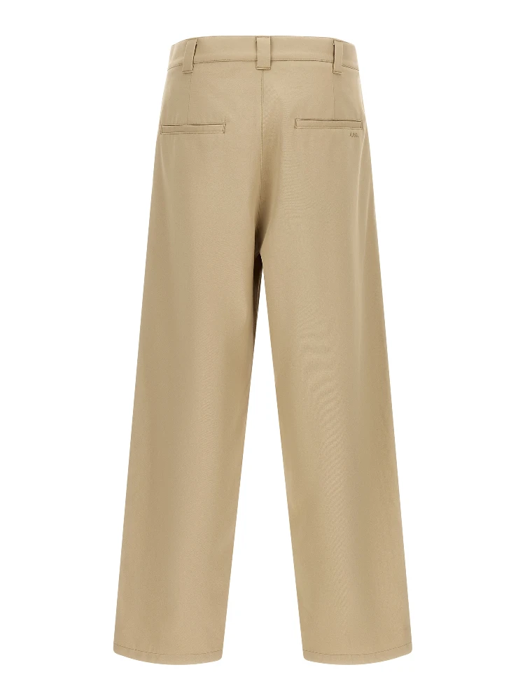 Beige Cotton Casual Pants alternative