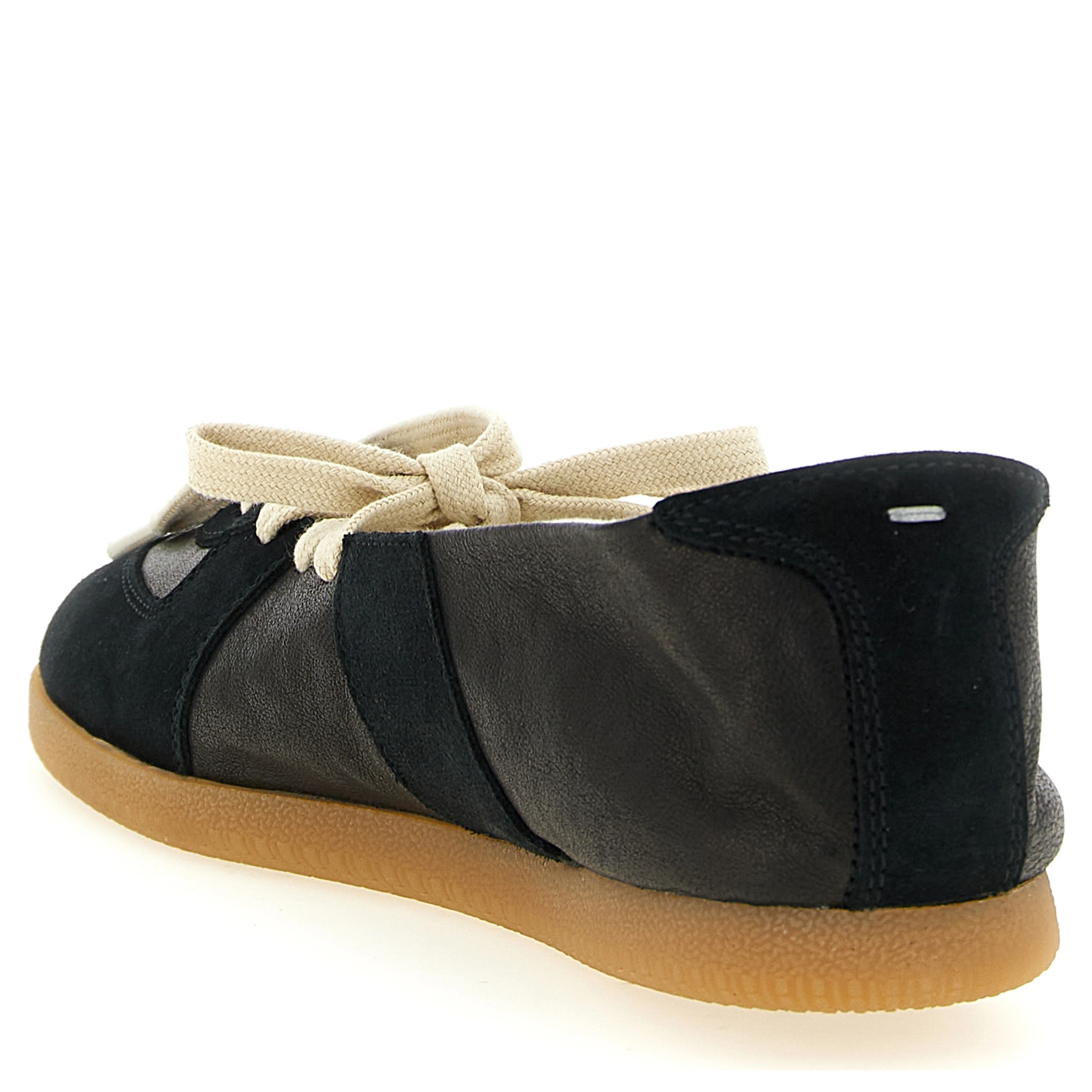 Black Lamb Leather Ballet Flats