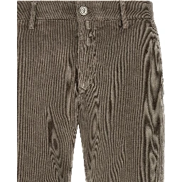Gray Cotton Chino Pants