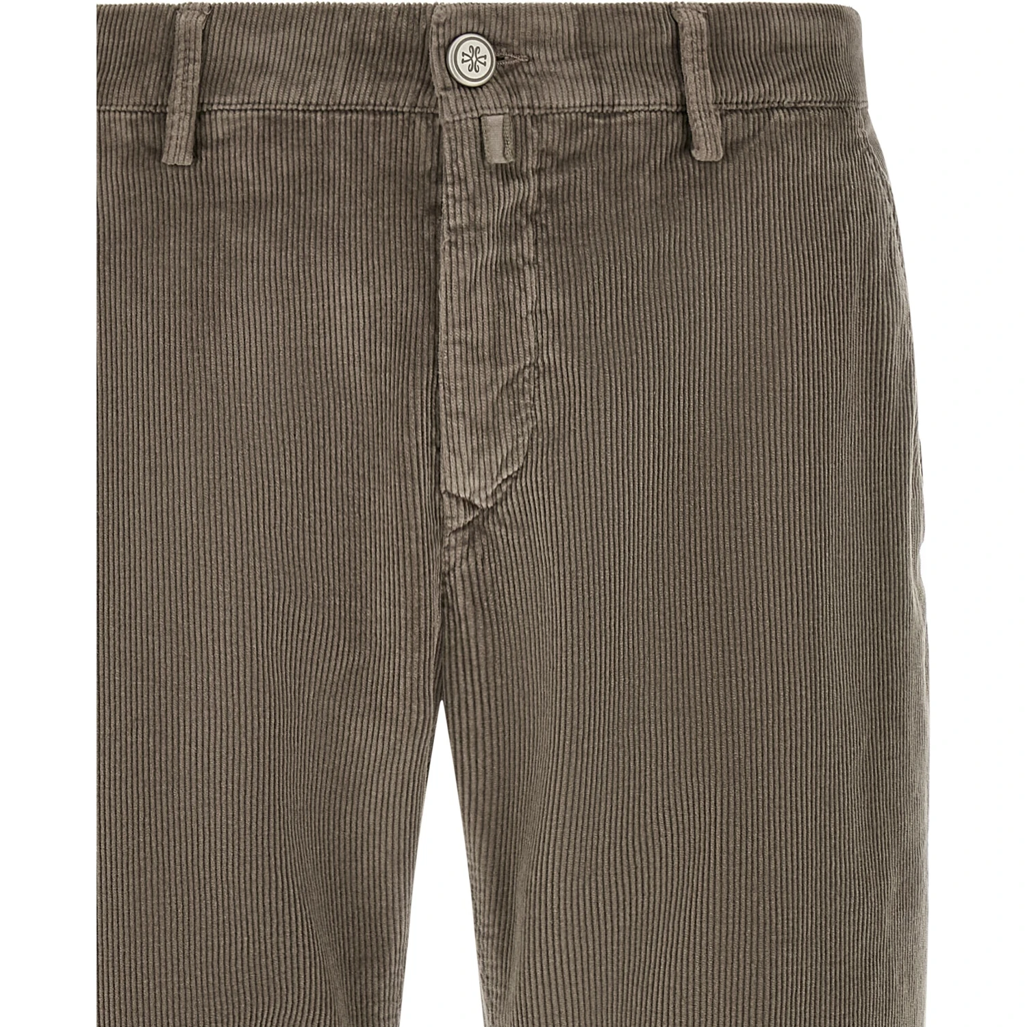 Gray Cotton Chino Pants