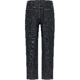 Blue Cotton Relaxed Fit Jeans