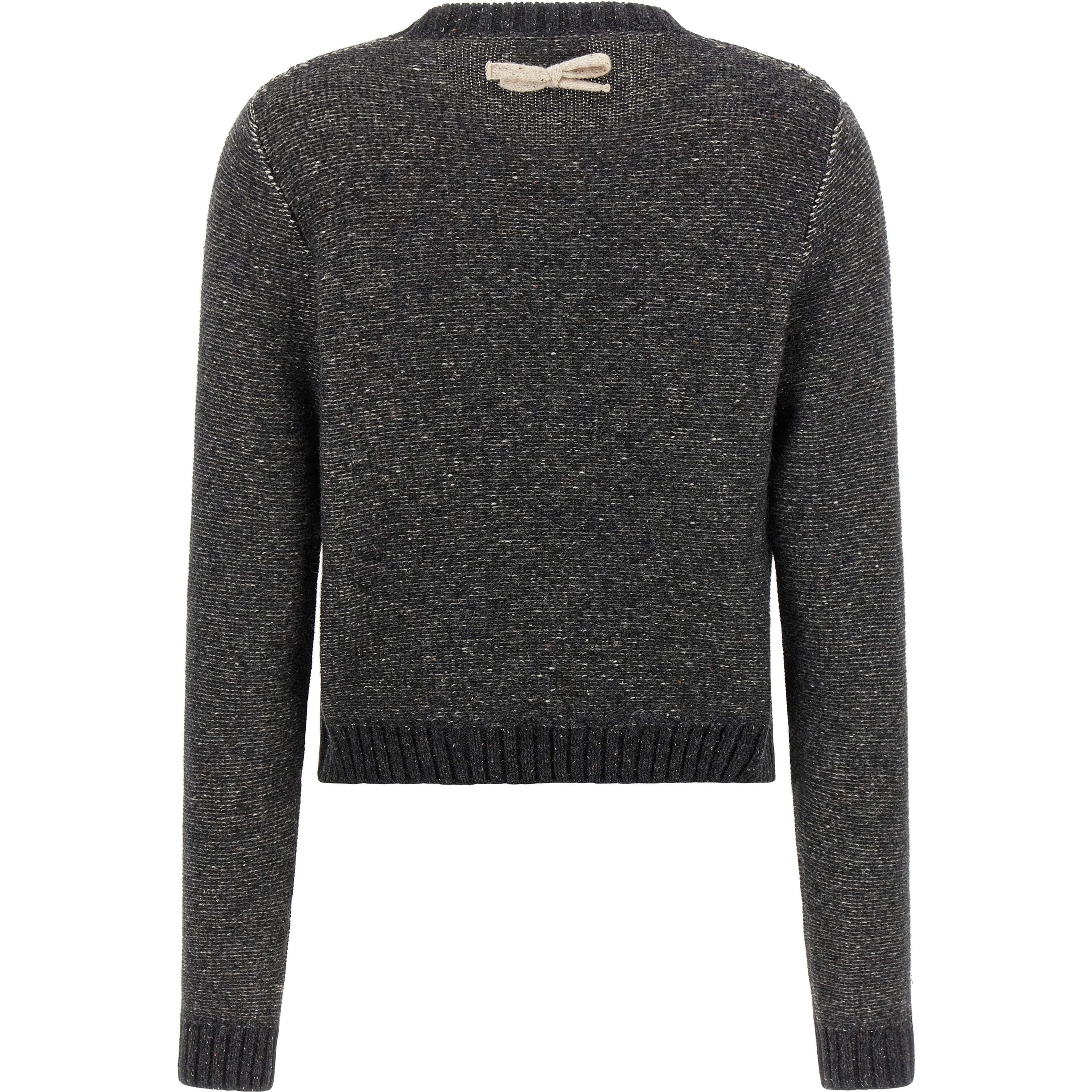 Gray Wool Cardigan