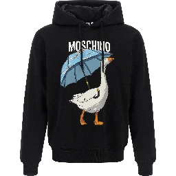Black Cotton Sweatshirt