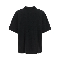 Black Polyester Polo Shirt