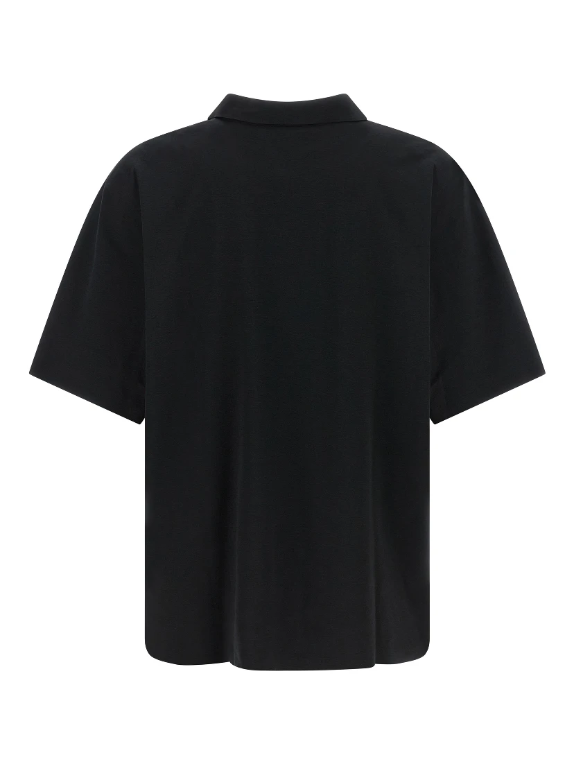 Black Polyester Polo Shirt