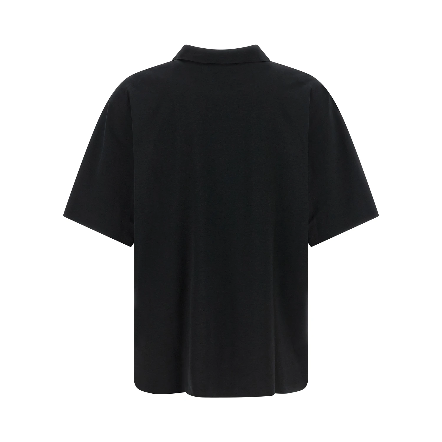 Black Polyester Polo Shirt