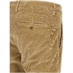 Beige Cotton Chino Pants