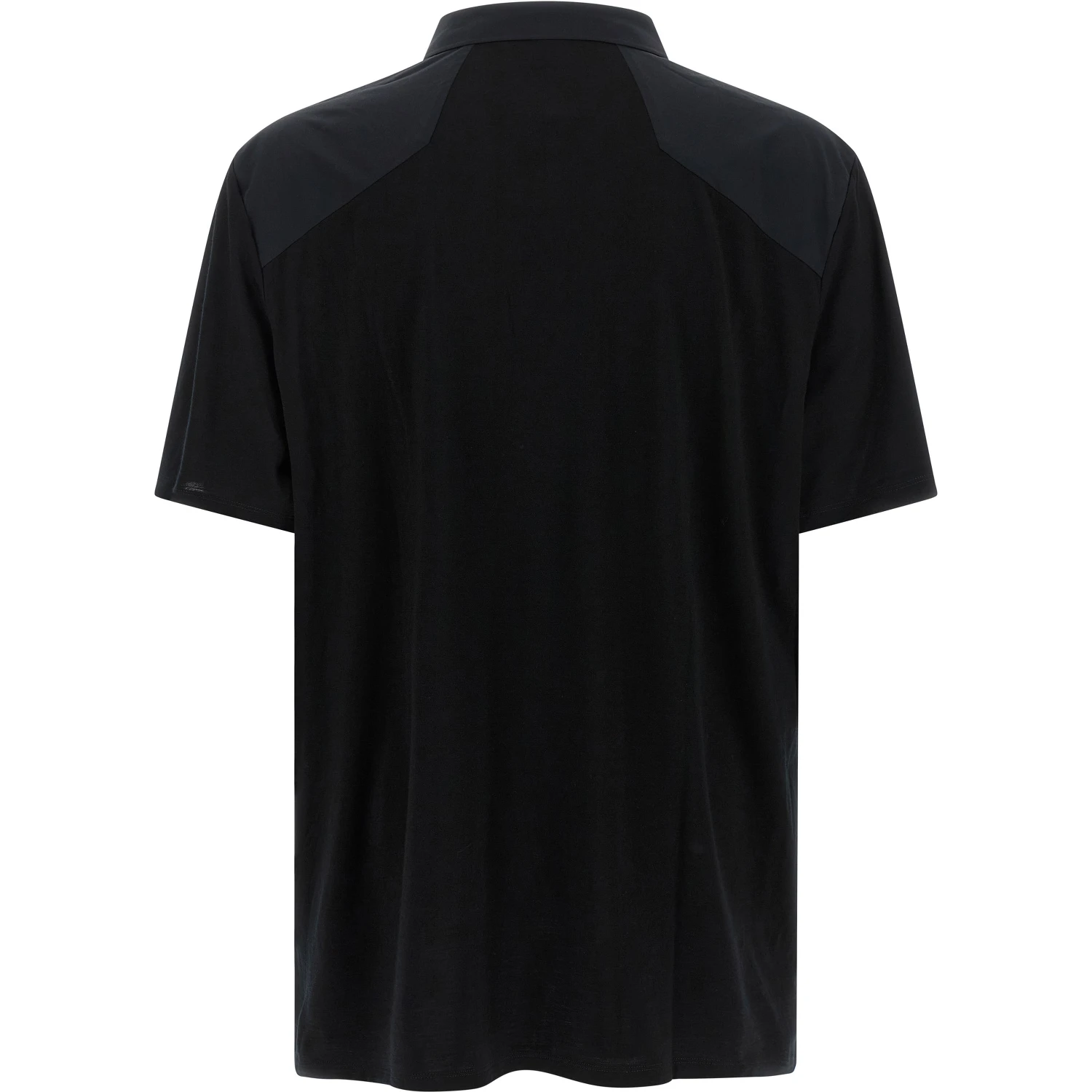 Black Wool Polo Shirt