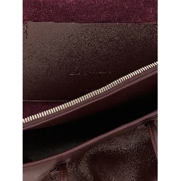 Purple Bovine Leather Shoulder Bag