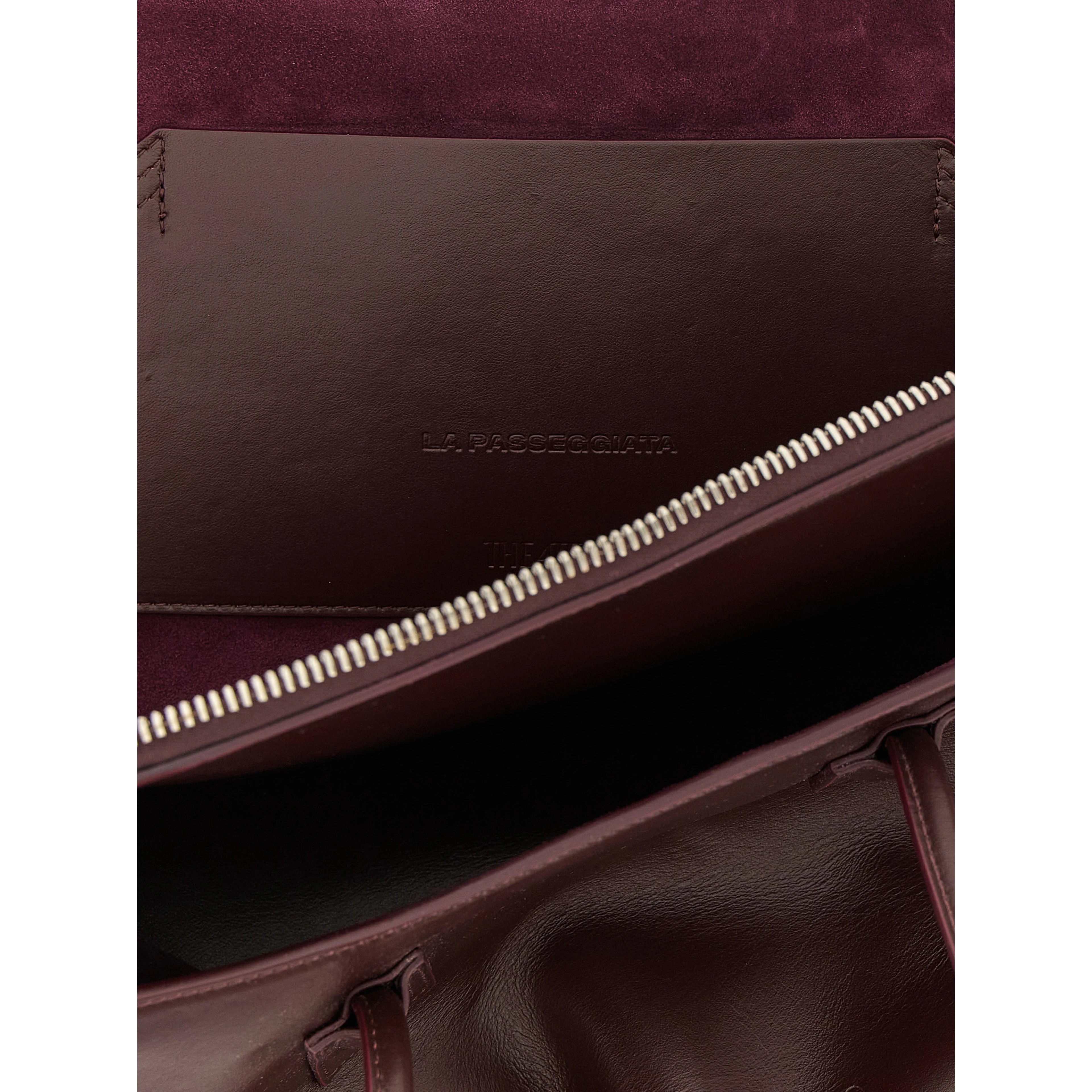 Purple Bovine Leather Shoulder Bag