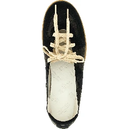 Black Lamb Leather Ballet Flats