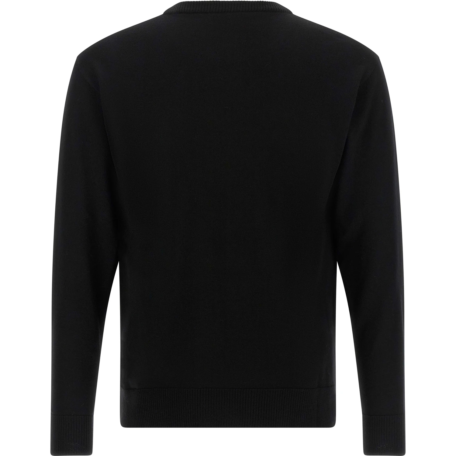 Black Virgin Wool Cardigan