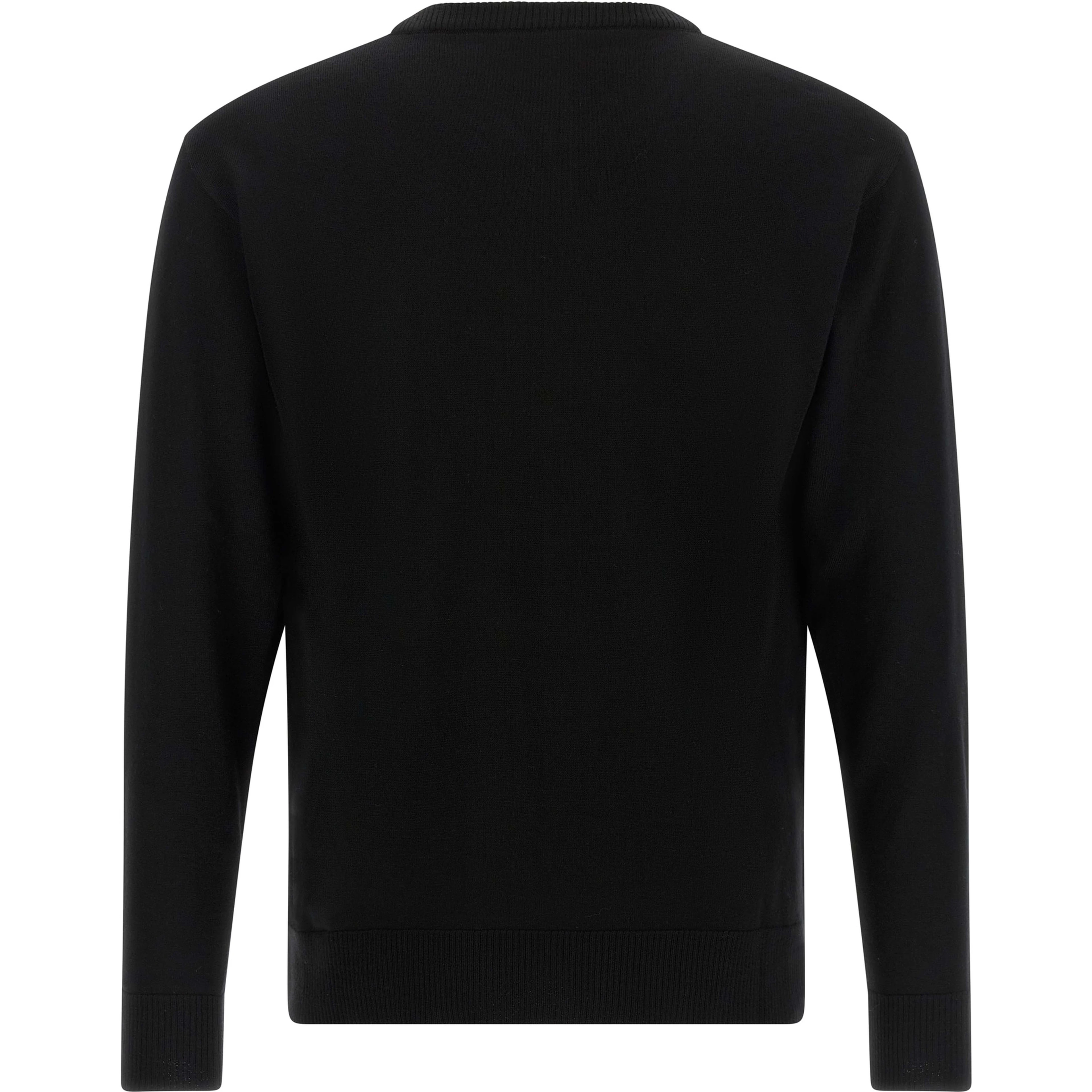 Black Virgin Wool Cardigan