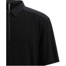 Black Wool Polo Shirt