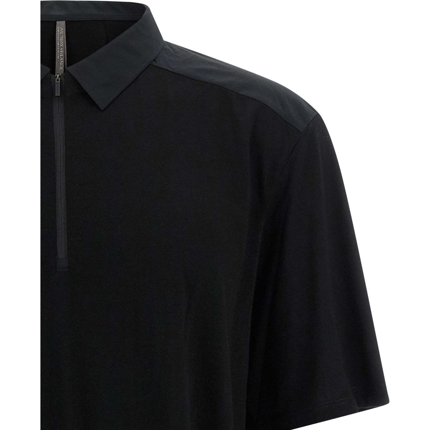 Black Wool Polo Shirt