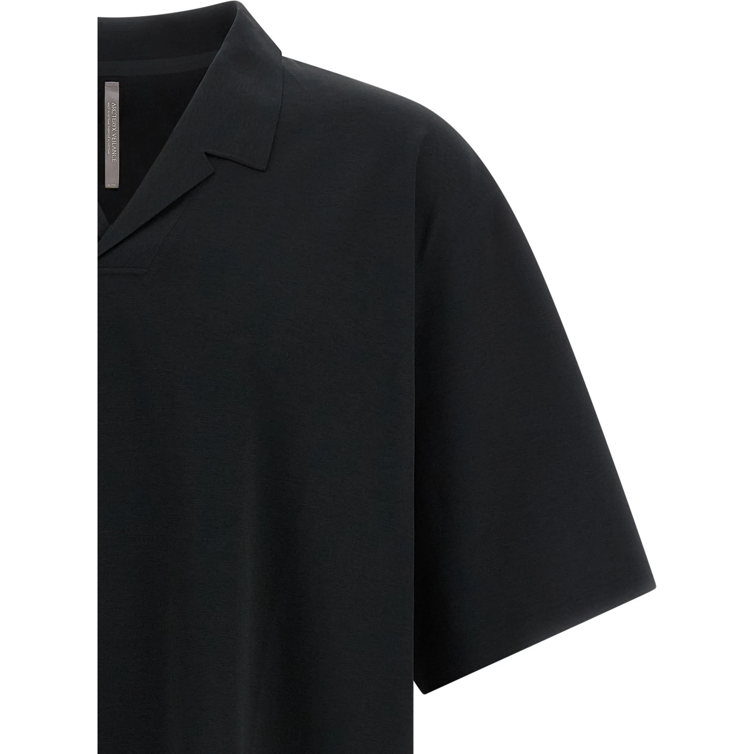 Black Polyester Polo Shirt