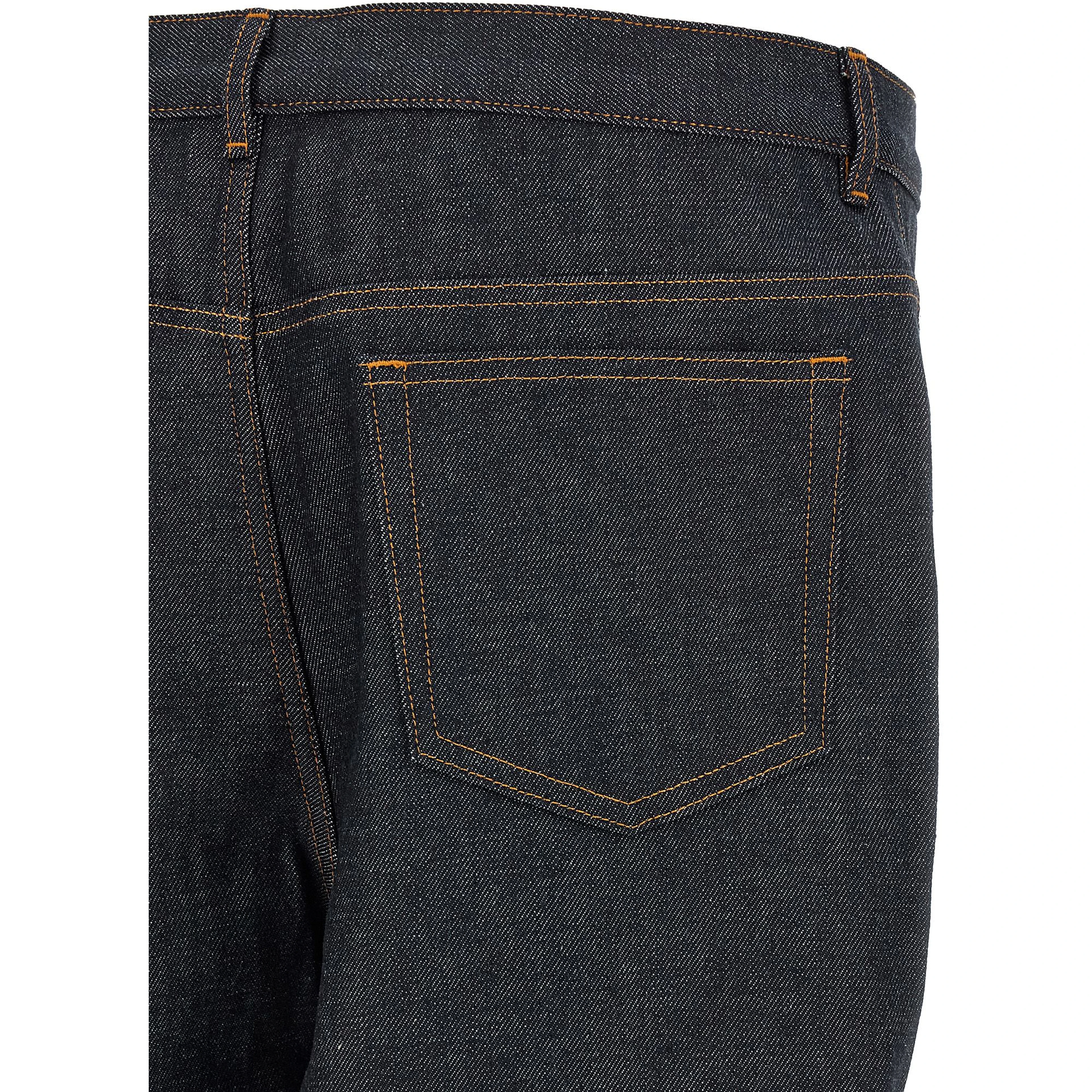 Blue Cotton Relaxed Fit Jeans