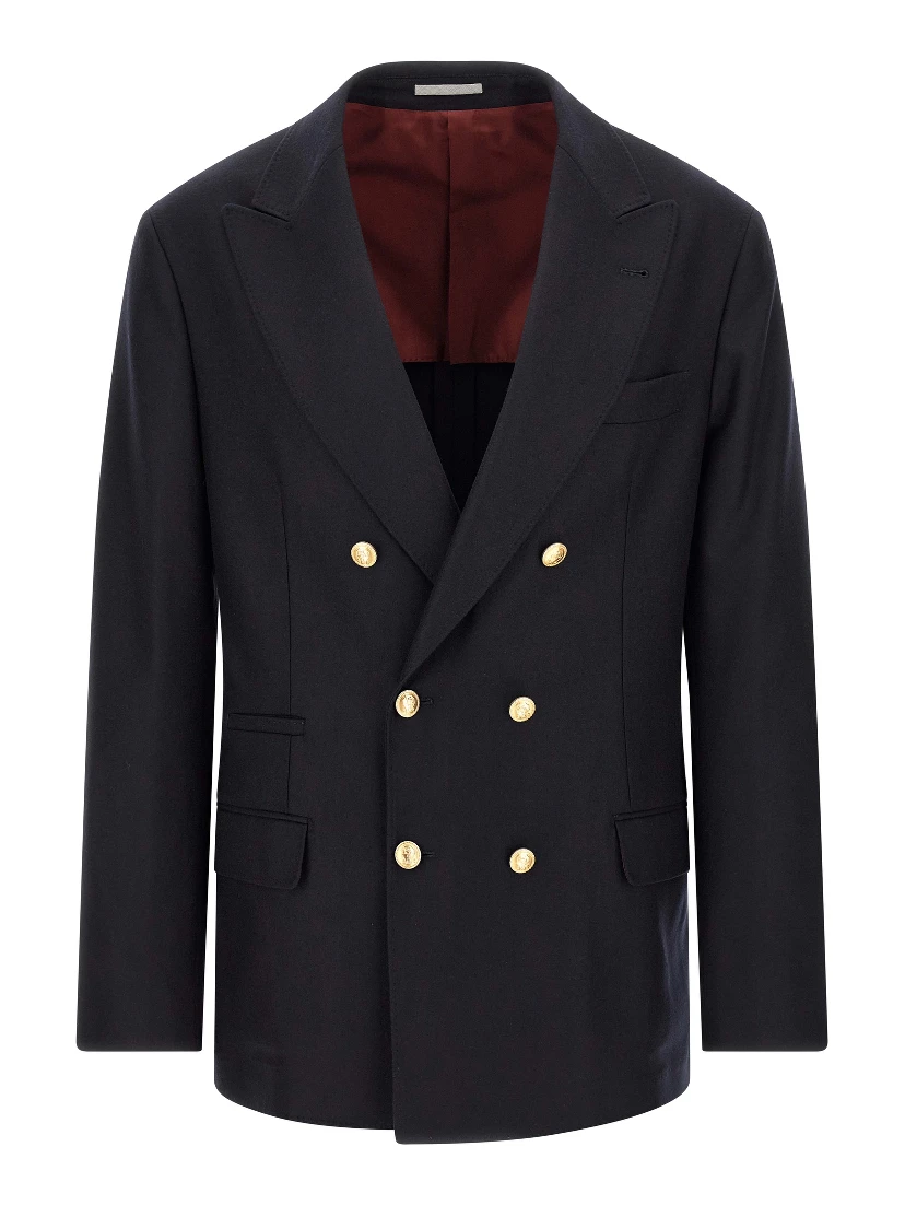 Blue Virgin Wool Blazer