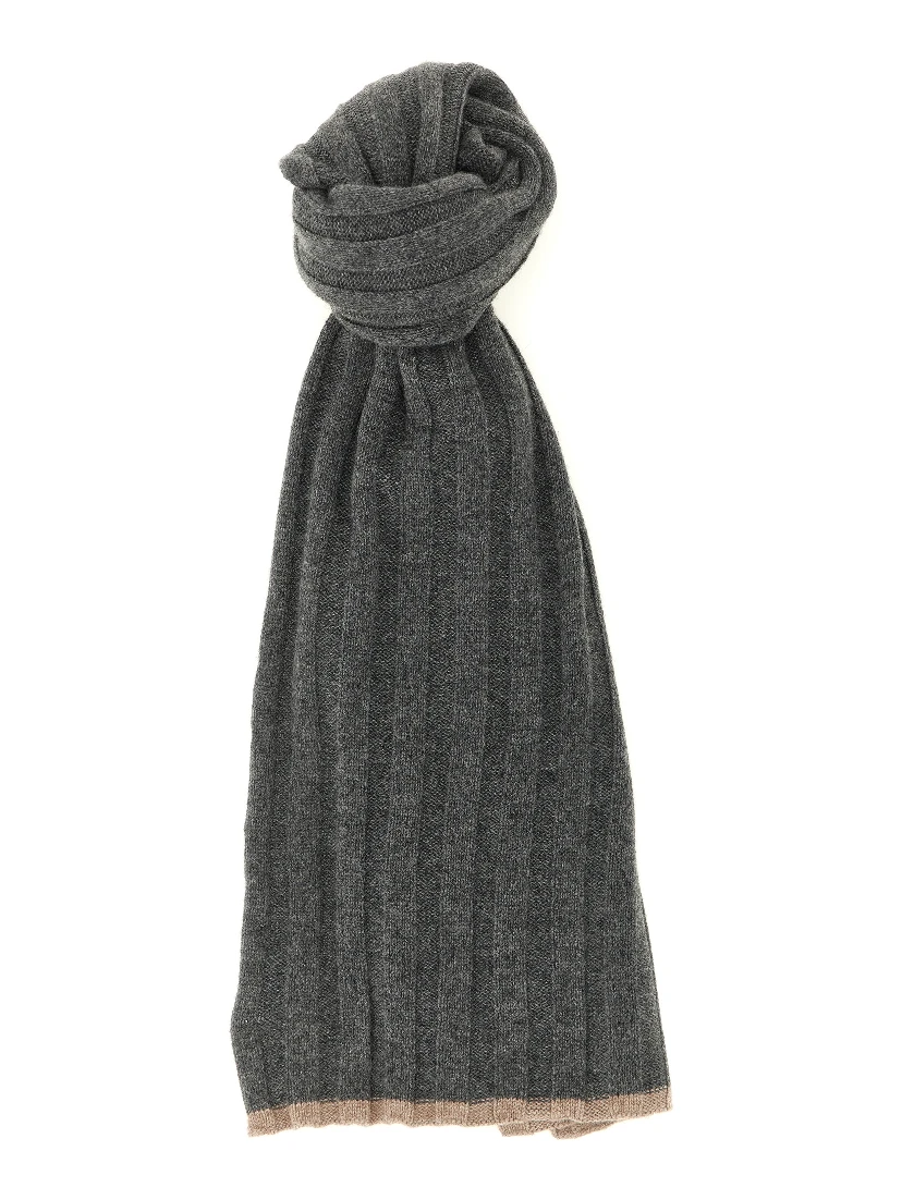 Gray Cashmere Scarf