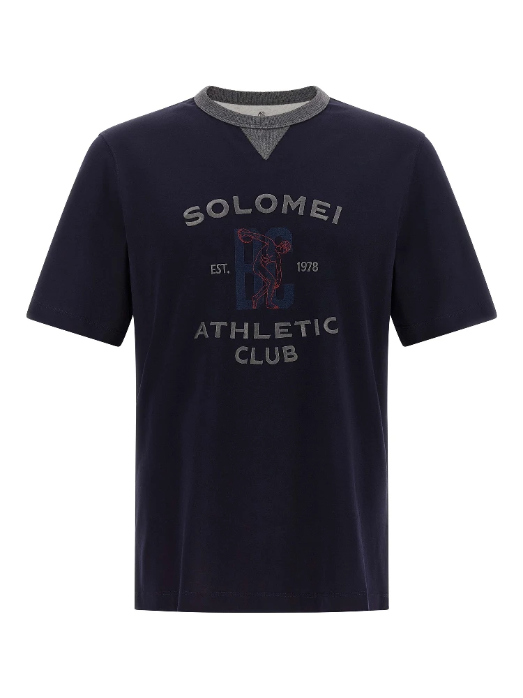 Blue Cotton T-Shirt