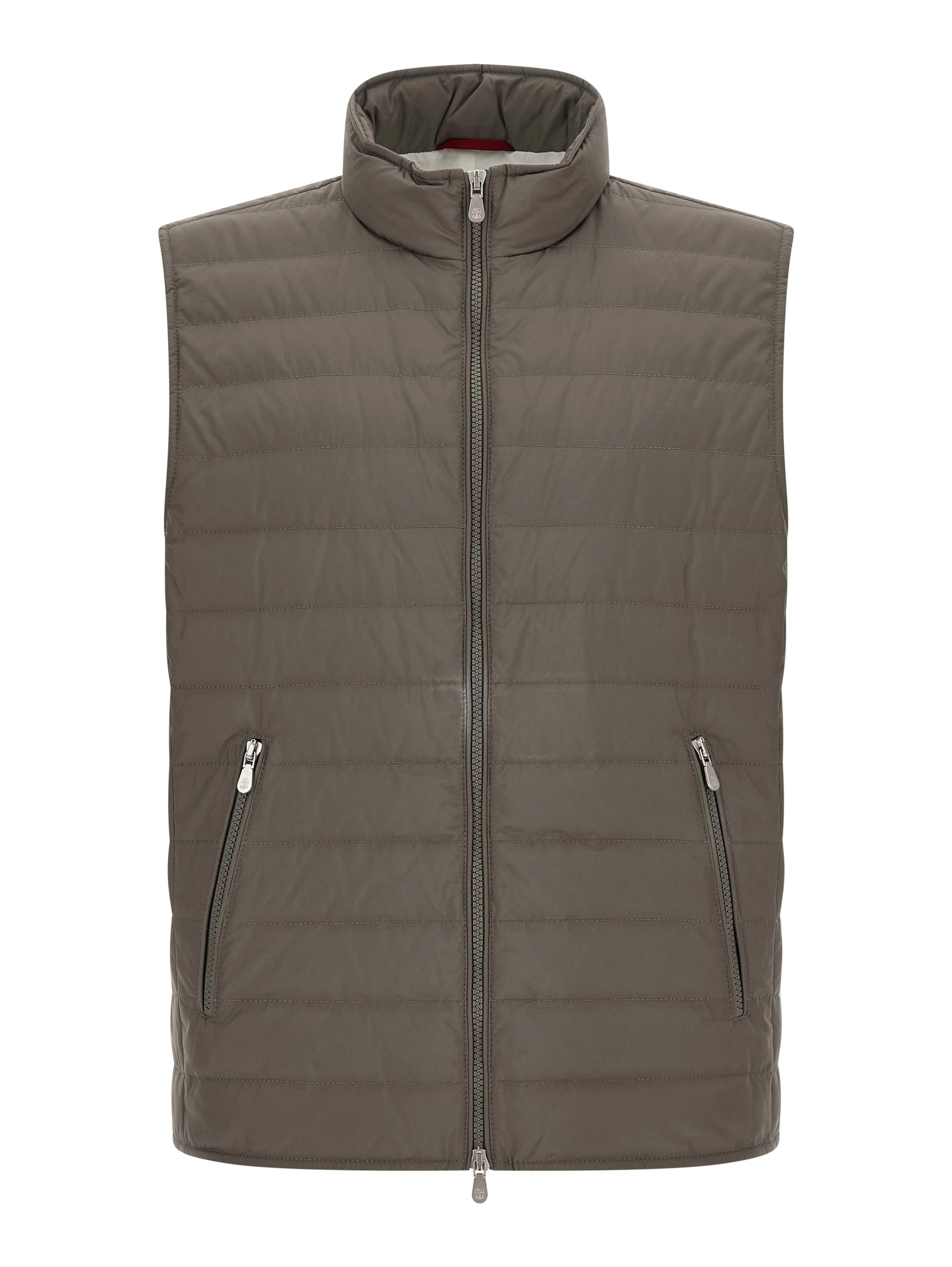 Bicolor Polyester Sleeveless Jacket
