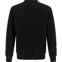 Black Cotton Sweatshirt